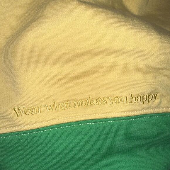 Terez Colortblock Quarter Zip Sweatshit in Spring Mix Size XL Cotton Women’s - Picture 4 of 6